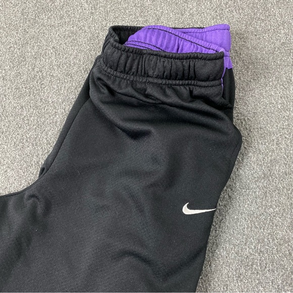 Nike Dri-Fit Black Purple Joggers Youth Size XL - Picture 2 of 12